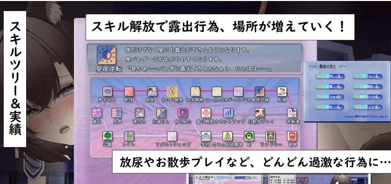 图片[3]-【PC+安卓】[日式RPG/露出] 想通过暴露走红的匿名女高中生 裏垢JKは露出でバズりたい 内嵌AI汉化版/1128-白夜ACG