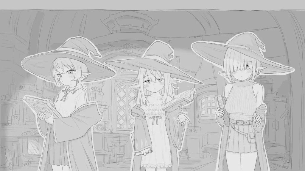 图片[2]-[PC+安卓盖世][SLG/触摸/同居/睡X]与隐居魔女的30天 隠居魔女との30日間 内嵌AI汉化版+自由模式 [970M]/1183-白夜ACG