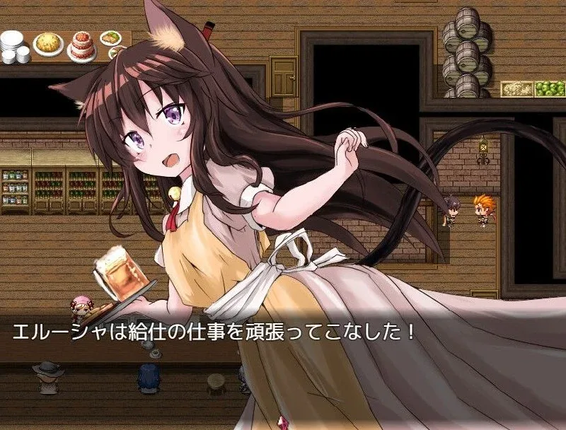 图片[2]-【PC+安卓】[RPG/兽耳/凌辱]不谙世事的猫娘艾露莎 世間知らずの猫エルーシャ v1.0.0 内嵌AI汉化+作弊码/2227-白夜ACG