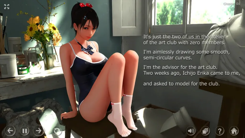[PC+安卓][互动SLG/3D作品/动态] 秘密画室 秘密のアトリエ v3.0 官方中文步兵版/2518-白夜ACG